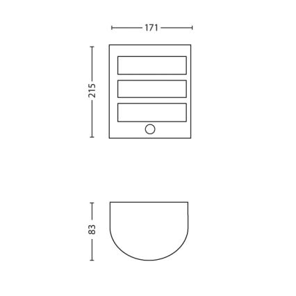 Philips - Zunanja senzorska svetilka 1xLED/6W/230V IP44