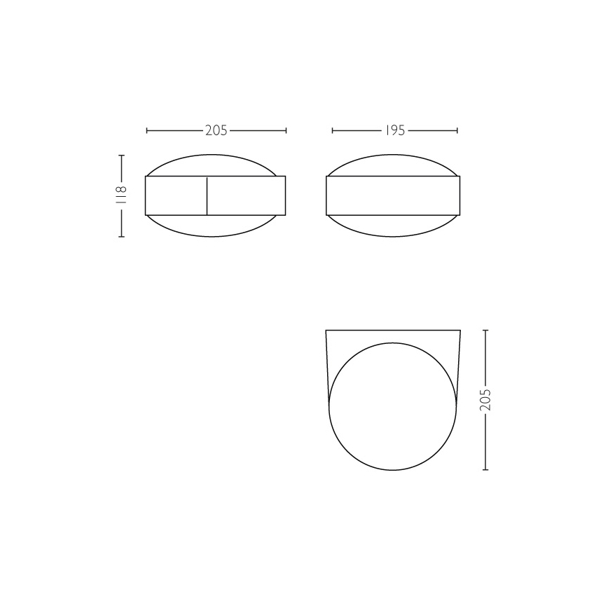 Philips - Zunanja stenska svetilka E27/42W IP44