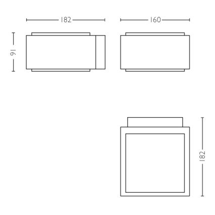 Philips - Zunanja stenska svetilka E27/42W/230V IP44