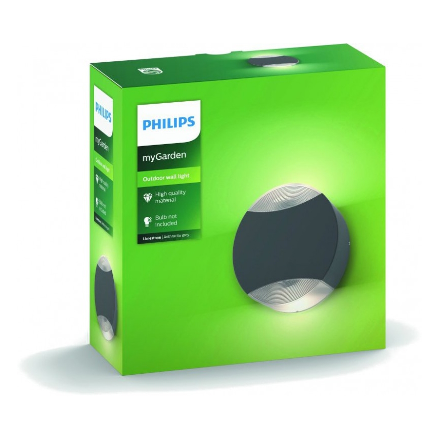 Philips - Zunanja stenska svetilka 2xGU10/5W