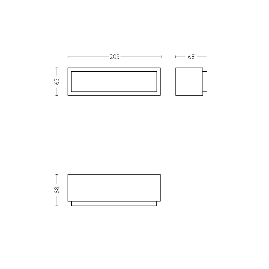 Philips 17354/93/P3 - LED Zunanja stenska svetilka LED/4,5W IP44