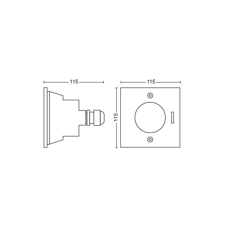 Philips - LED Zunanja svetilka za dovozno pot LED/3W