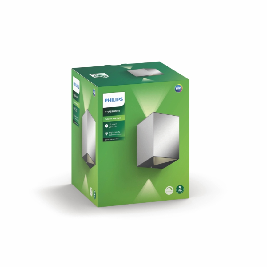 Philips 17358/47/P0 - LED zunanja stenska svetilka MYGARDEN CISTUS 2xLED/4,5W/230V IP44