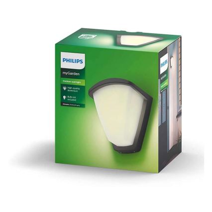 Philips 17383/93/PN - Zunanja stenska svetilka KISKADEE 1xE27/42W/230V IP44