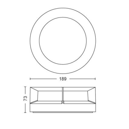 Philips - LED Zunanja svetilka LED/12W/230V IP44