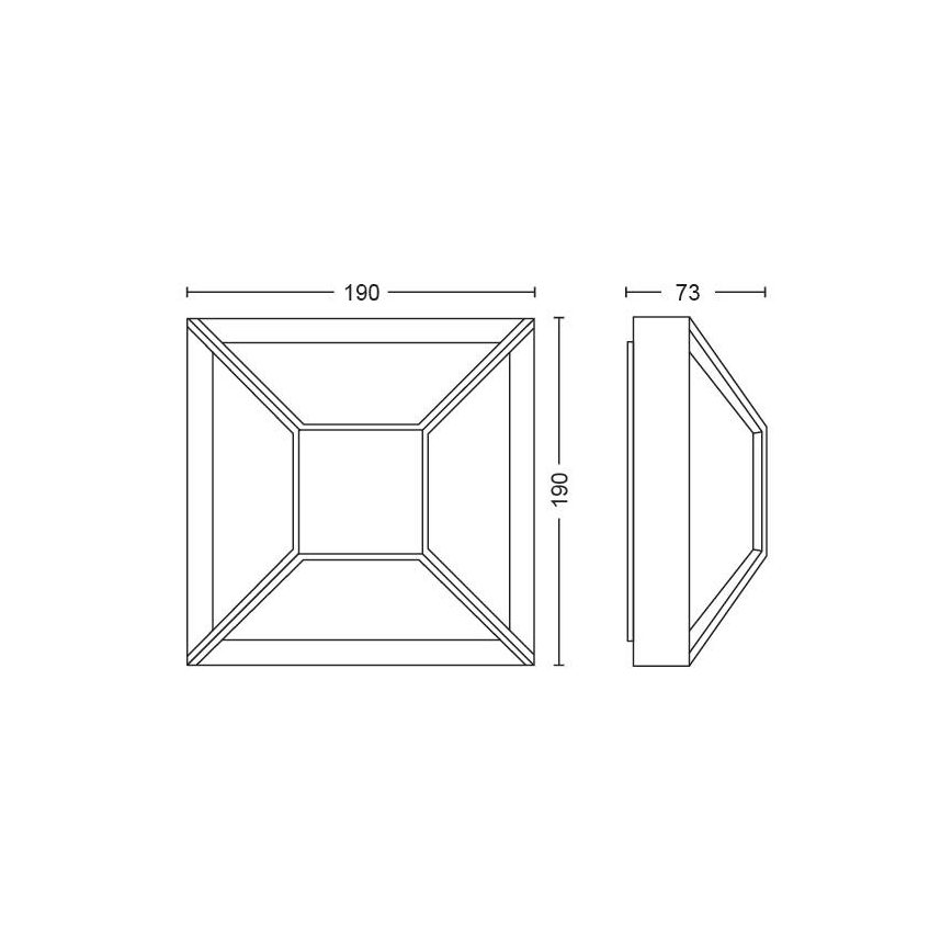 Philips - LED Zunanja stenska svetilka LED/12W IP44