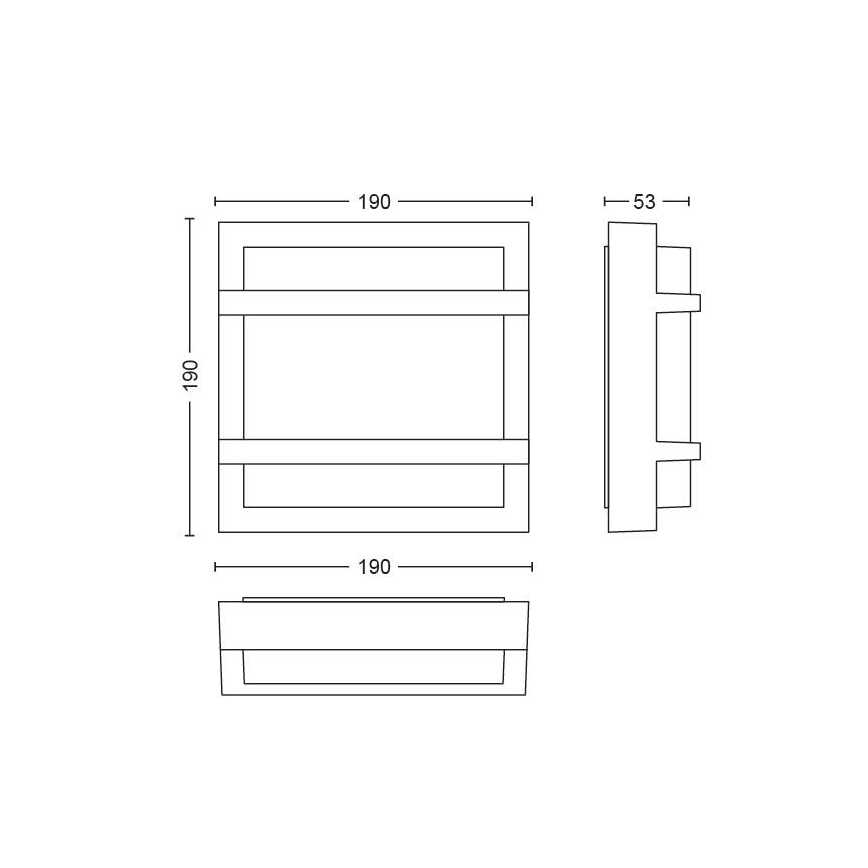 Philips - LED Zunanja stenska svetilka  LED/12W IP44
