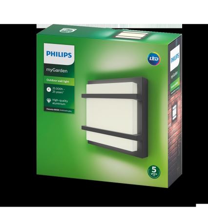 Philips - LED Zunanja stenska svetilka LED/12W IP44