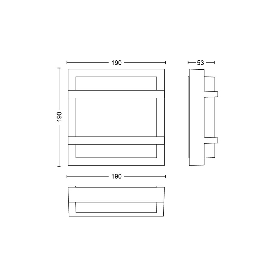 Philips - LED Zunanja stenska svetilka LED/12W IP44