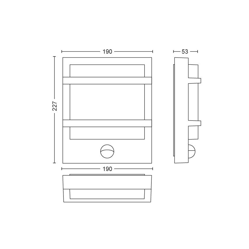 Philips - LED Zunanja stenska svetilka  LED/12W