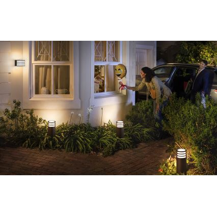 Philips 17401/93/P0 - LED Zunanja stenska svetilka HUE LUCCA 1xE27/9,5W/230V