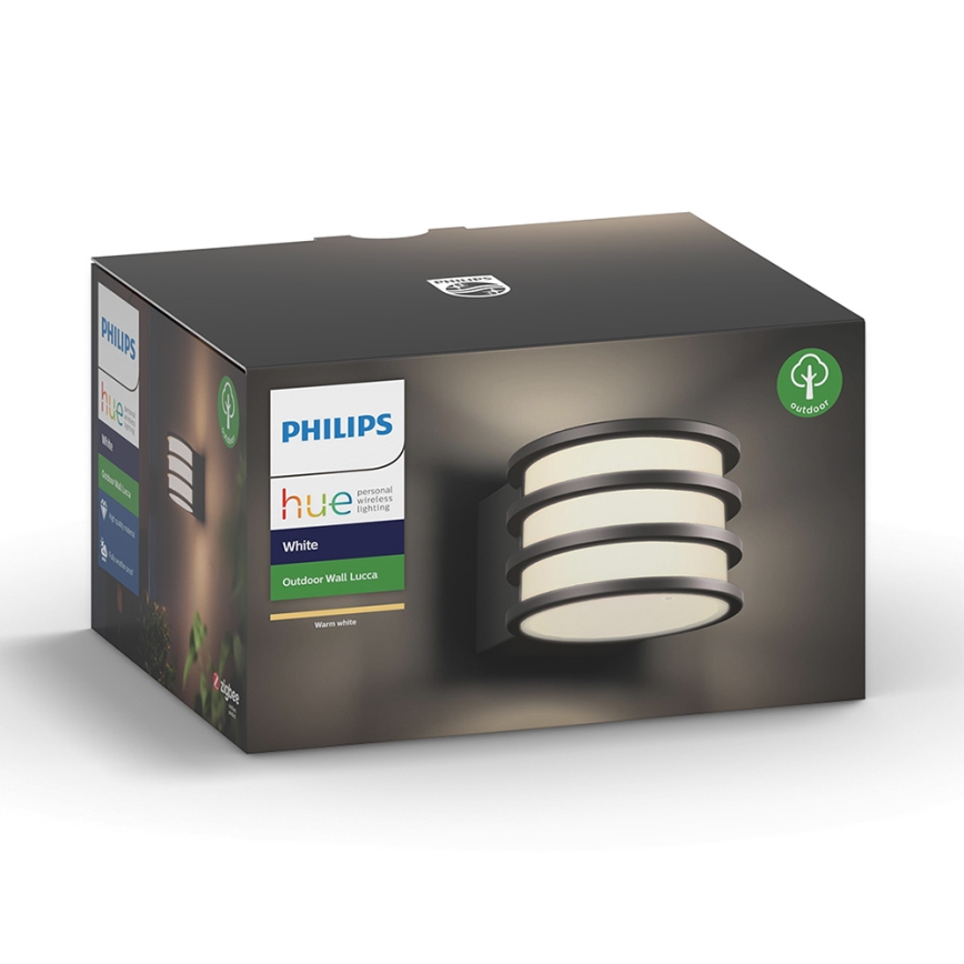 Philips 17401/93/P0 - LED Zunanja stenska svetilka HUE LUCCA 1xE27/9,5W/230V