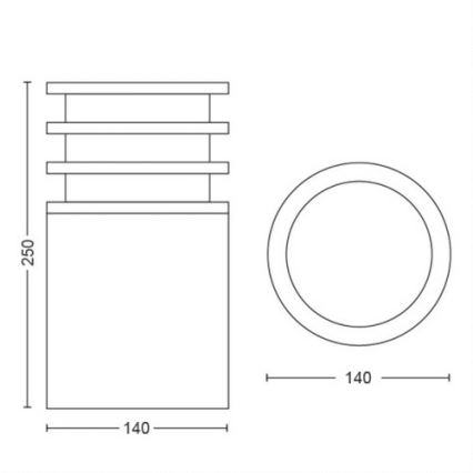 Philips - LED Zatemnitvena zunanja svetilka Hue LUCCA 1xE27/9,5W/230V IP44