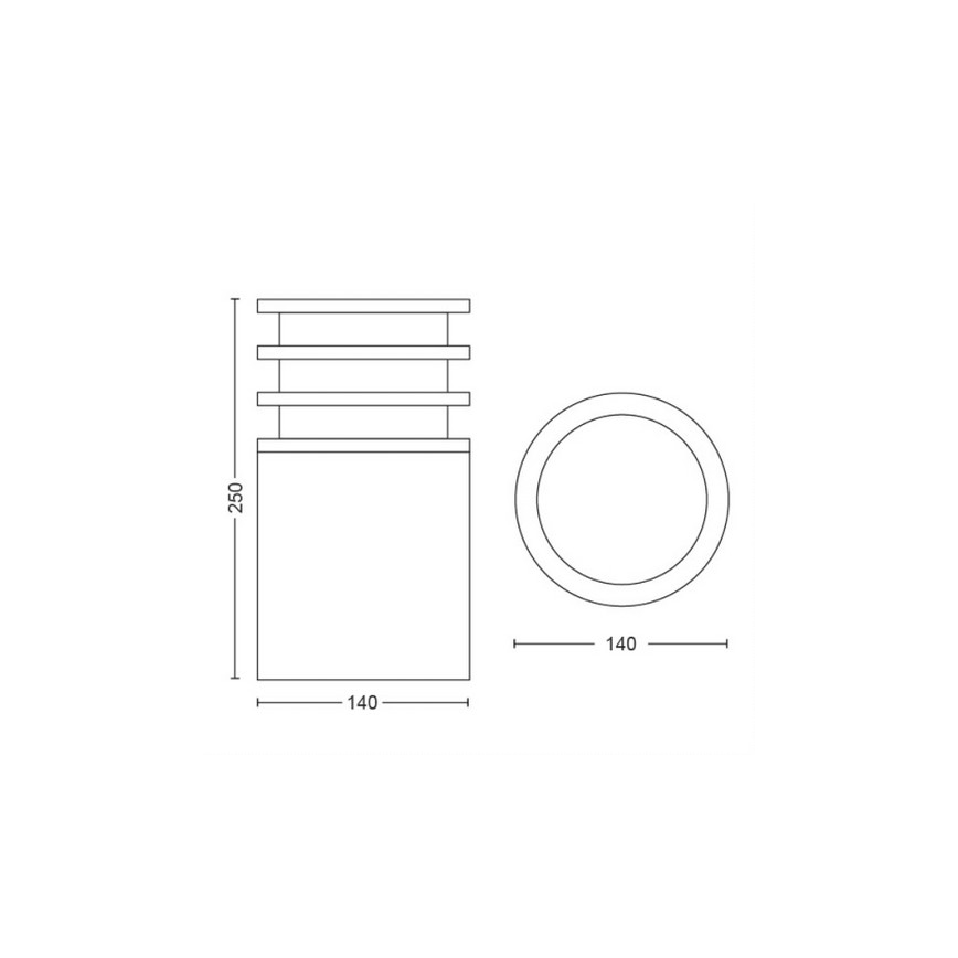 Philips - LED Zatemnitvena zunanja svetilka Hue LUCCA 1xE27/9,5W/230V IP44