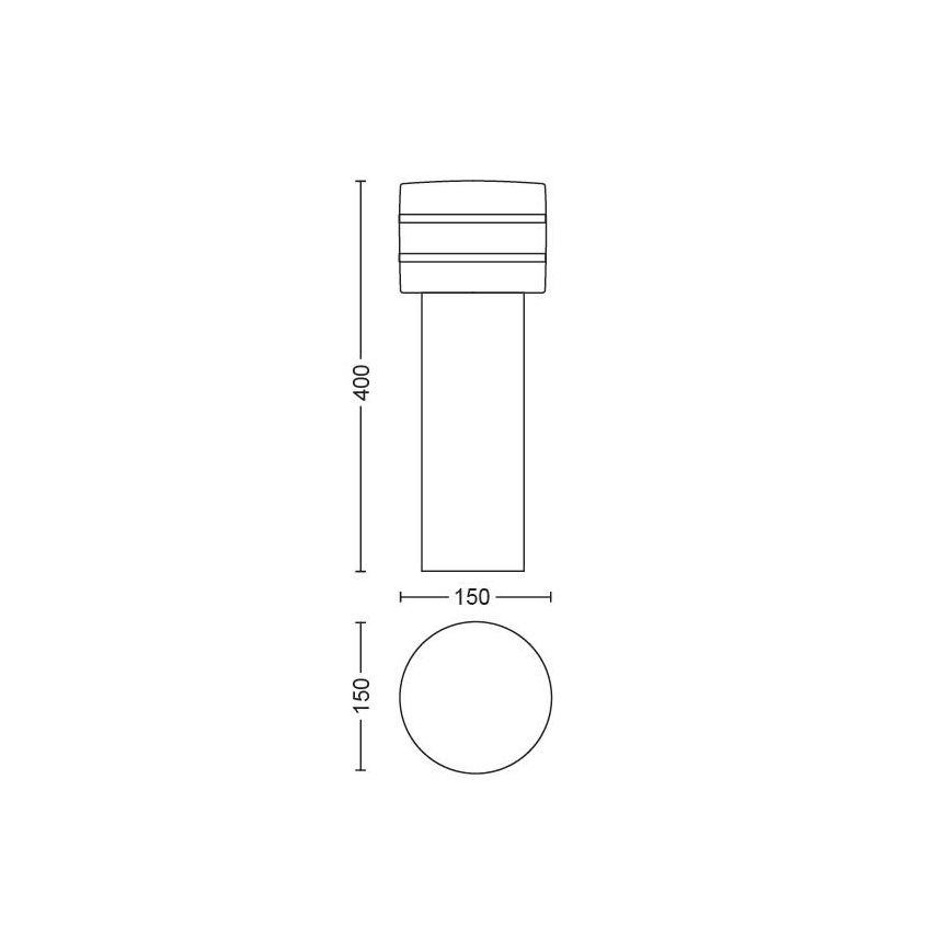 Philips - LED Zatemnitvena zunanja svetilka Hue TUAR 1xE27/9,5W/230V IP44