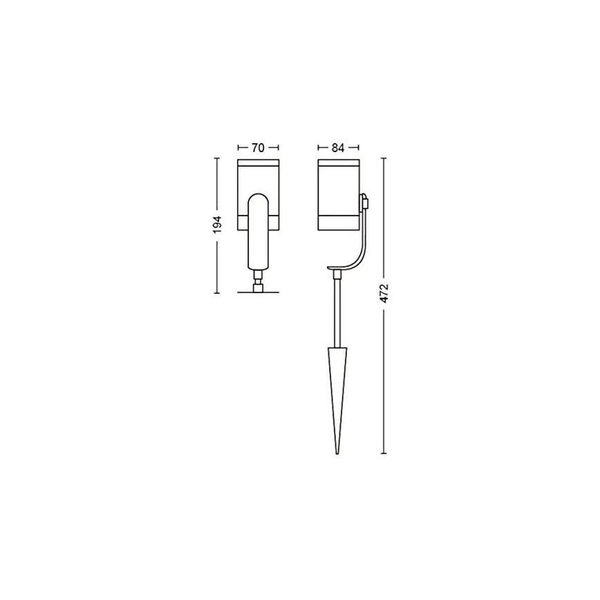 Philips - SET 3x LED Reflektor Hue LILY 3xLED/8W/230V IP65