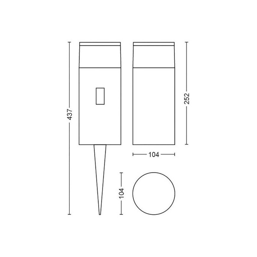 Philips - LED Zatemnitvena zunanja svetilka Hue CALLA LED-RGB/8W/230V IP65