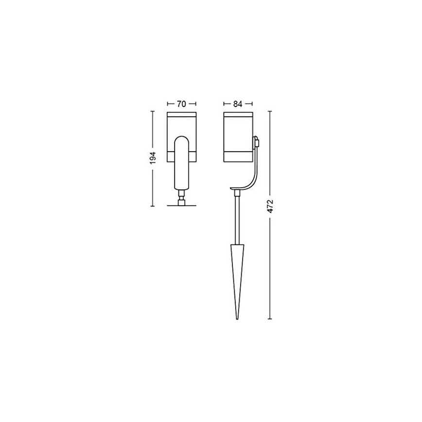 Philips - LED Zunanji reflektor Hue LILY LED/8W/230V IP65
