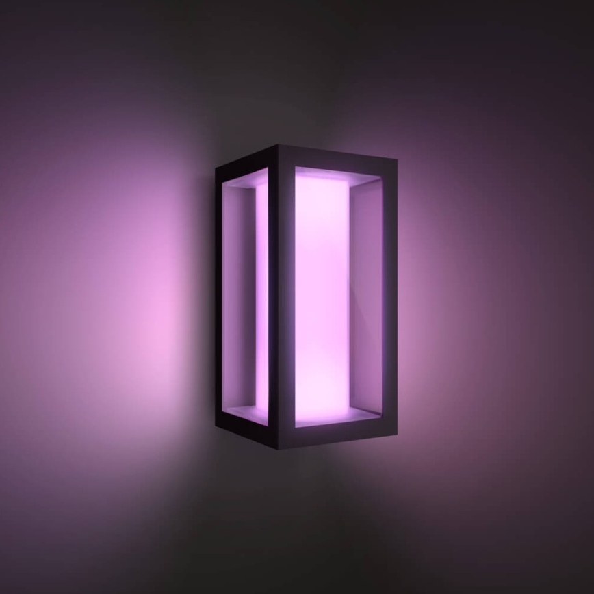 Philips - LED RGBW Zatemnitvena zunanja stenska svetilka Hue IMPRESS 2xLED/8W/230V 2000-6500K IP44