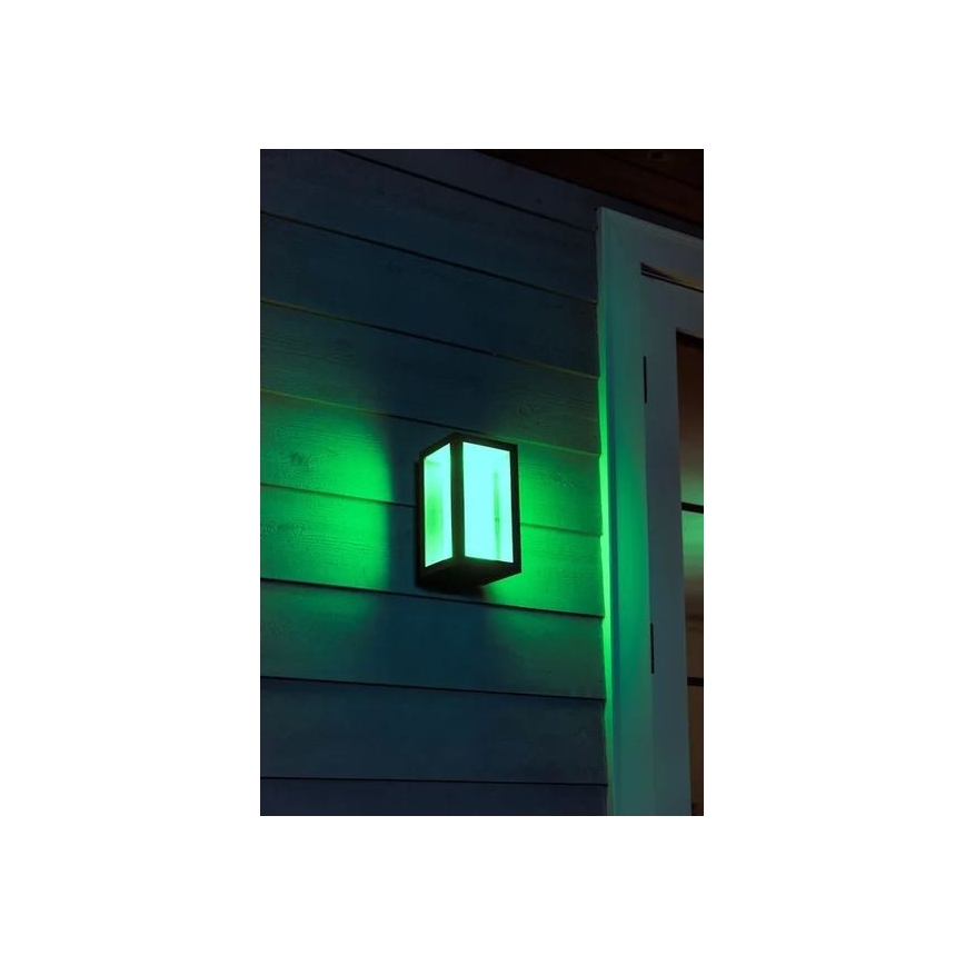 Philips - LED RGBW Zatemnitvena zunanja stenska svetilka Hue IMPRESS 2xLED/8W/230V 2000-6500K IP44