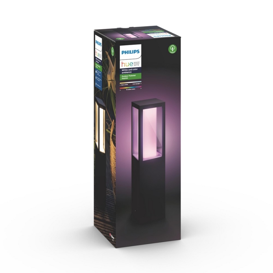 Philips 17431/30/P7 - LED RGB Zunanja svetilka HUE IMPRESS 2xLED/8W/230V IP44