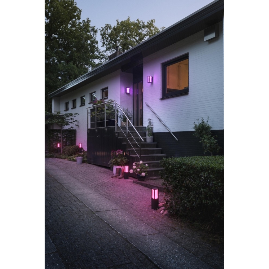 Philips 17432/30/P7 - LED RGB Zunanja svetilka HUE IMPRESS 2xLED/8W/230V IP44