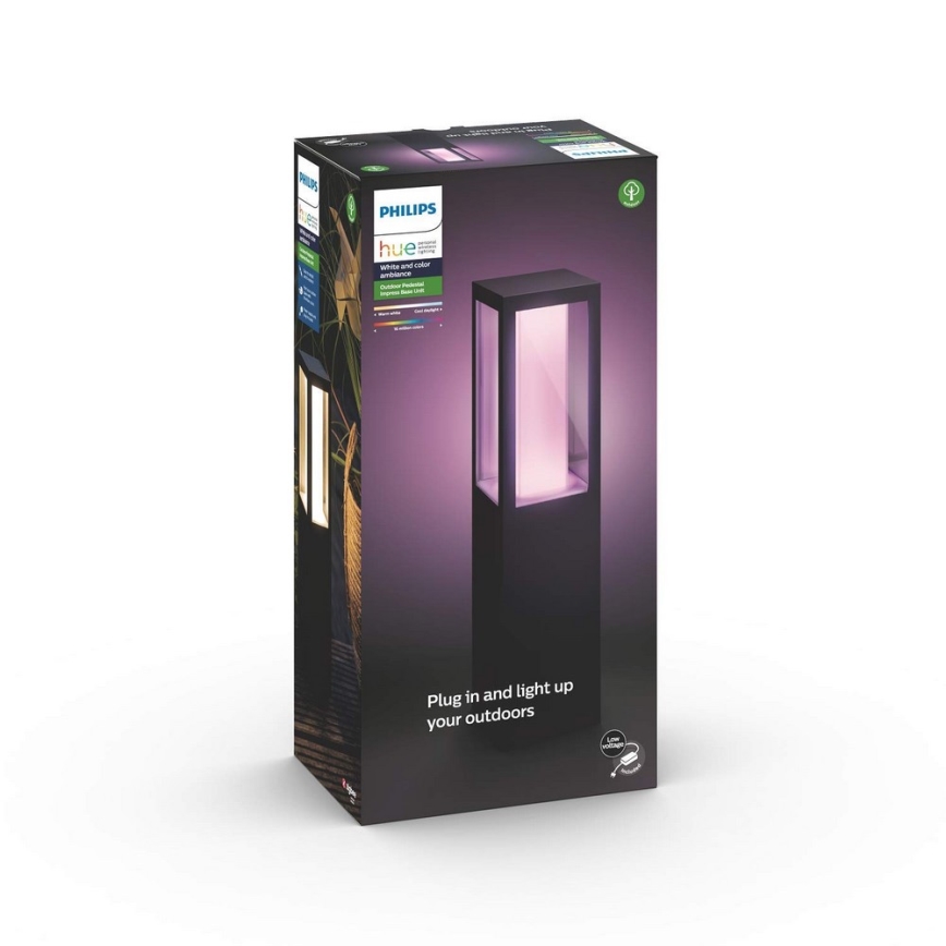 Philips 17434/30/P7 - LED RGB Zunanja svetilka HUE IMPRESS 2xLED/8W/230V IP44