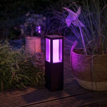 Philips 17434/30/P7 - LED RGB Zunanja svetilka HUE IMPRESS 2xLED/8W/230V IP44