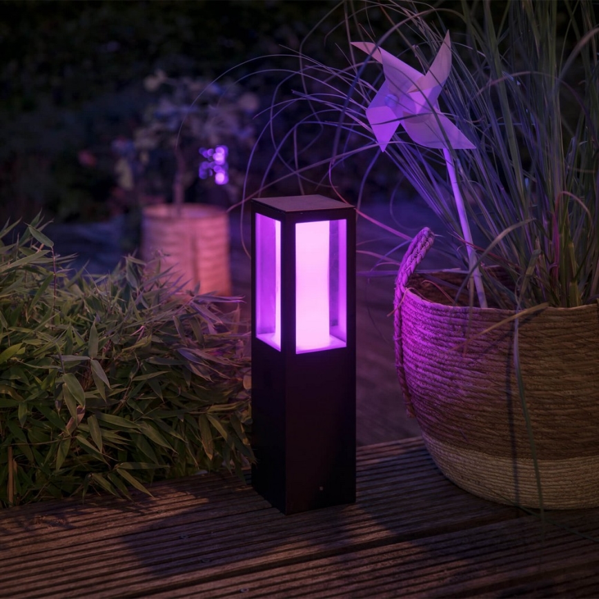 Philips 17434/30/P7 - LED RGB Zunanja svetilka HUE IMPRESS 2xLED/8W/230V IP44