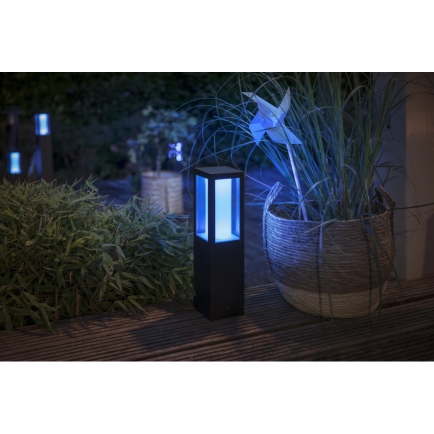 Philips 17434/30/P7 - LED RGB Zunanja svetilka HUE IMPRESS 2xLED/8W/230V IP44