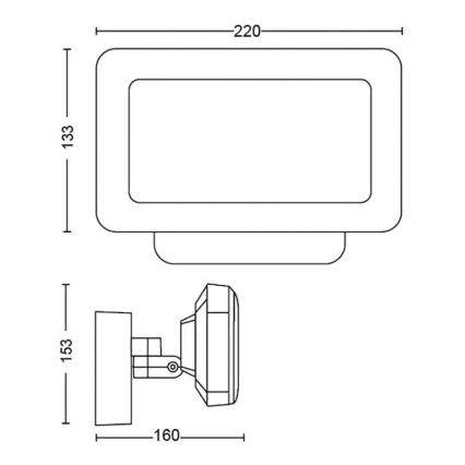 Philips - LED RGBW Zatemnitven zunanji reflektor Hue DISCOVER 2xLED/15W/230V 2000-6500K IP44