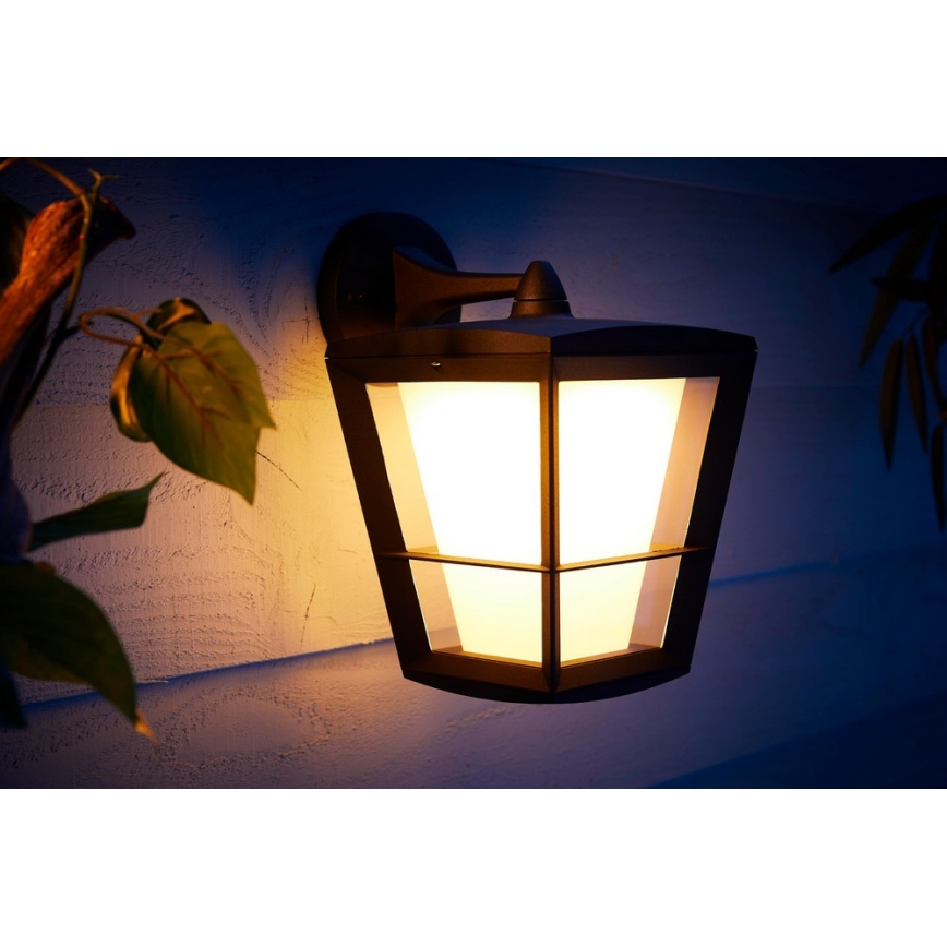 Philips - LED RGBW Zatemnitvena zunanja stenska svetilka Hue ECONIC LED/15W/230V 2000-6500K IP44