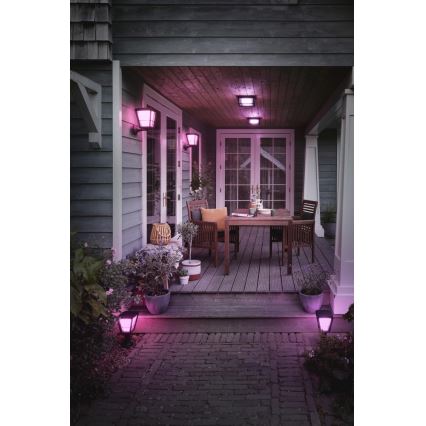 Philips - LED RGBW Zatemnitvena zunanja stenska svetilka Hue ECONIC LED/15W/230V 2000-6500K IP44