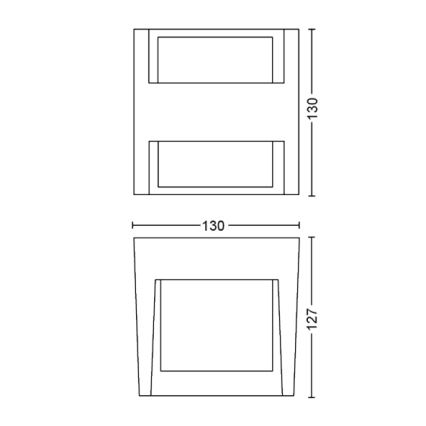 Philips - LED Zatemnitvena zunanja stenska svetilka Hue FUZO LED/15W/230V IP44