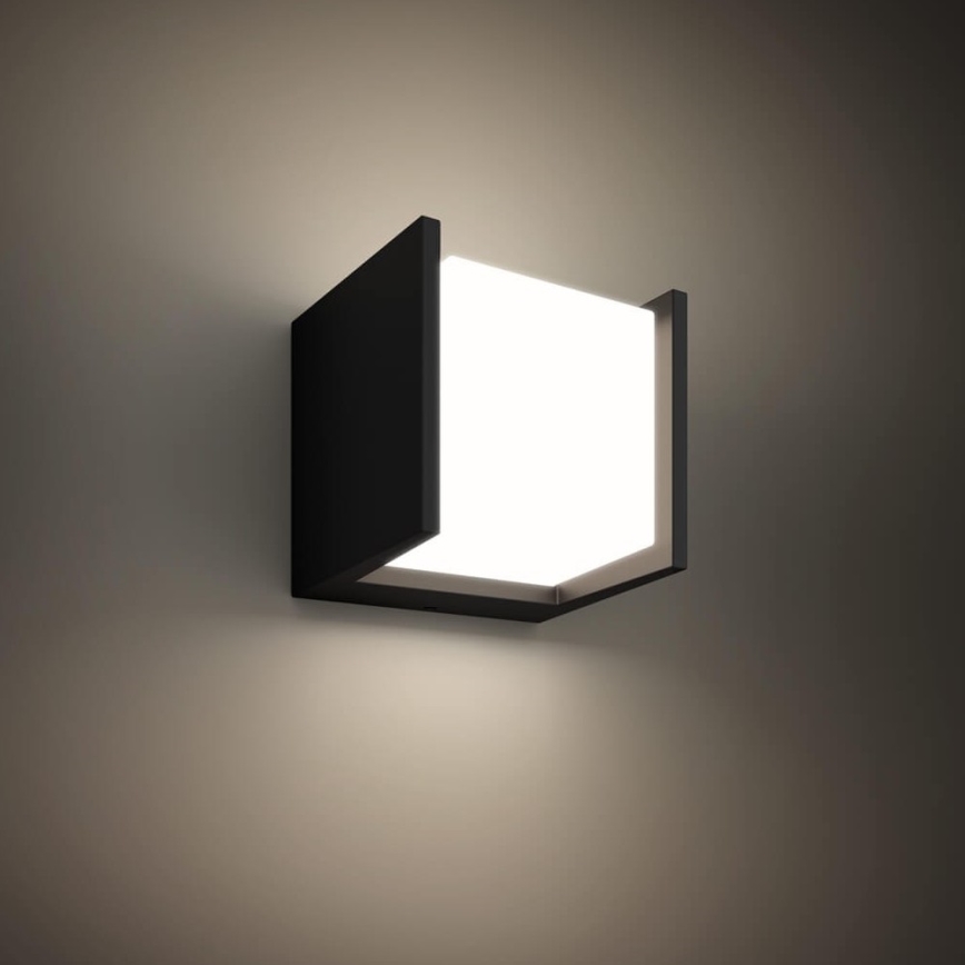 Philips 17445/30/P7 - LED Zunanja stenska svetilka HUE WHITE FUZO LED/15W/230V IP44