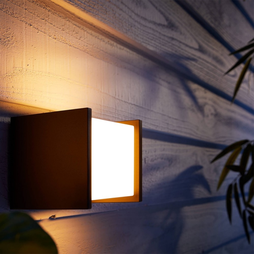 Philips 17445/30/P7 - LED Zunanja stenska svetilka HUE WHITE FUZO LED/15W/230V IP44