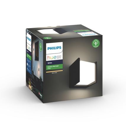 Philips 17445/30/P7 - LED Zunanja stenska svetilka HUE WHITE FUZO LED/15W/230V IP44