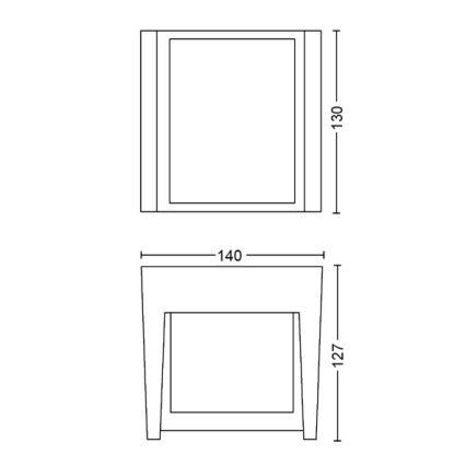 Philips - LED Zatemnitvena zunanja stenska svetilka Hue FUZO LED/15W/230V IP44