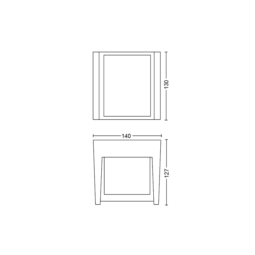 Philips 17445/30/P7 - LED Zunanja stenska svetilka HUE WHITE FUZO LED/15W/230V IP44
