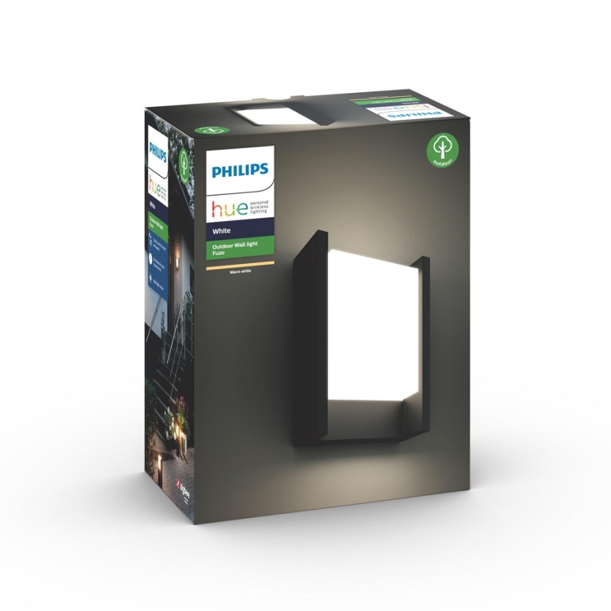Philips 17446/30/P7 - LED Zunanja stenska svetilka HUE WHITE FUZO LED/15W/230V IP44