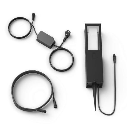 Philips 17454/30/P7 - LED RGB Zunanja svetilka HUE IMPRESS 2xLED/8W/230V IP44 z adapterjem