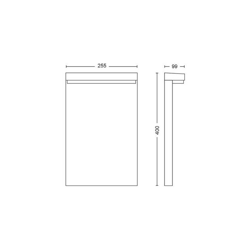 Philips - LED RGBW Zatemnitven zunanji svetilka Hue NYRO LED/13,5W/230V 2000-6500K IP44