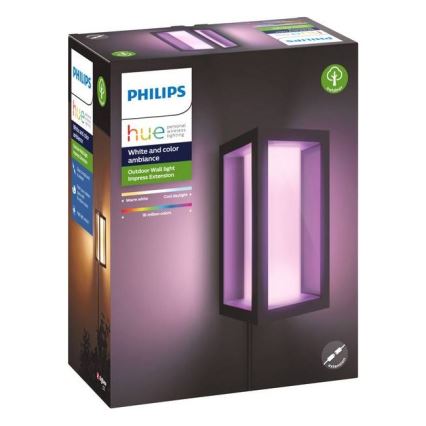 Philips - LED RGBW Zatemnitvena zunanja stenska svetilka Hue IMPRESS 2xLED/8W/24V 2000-6500K IP44