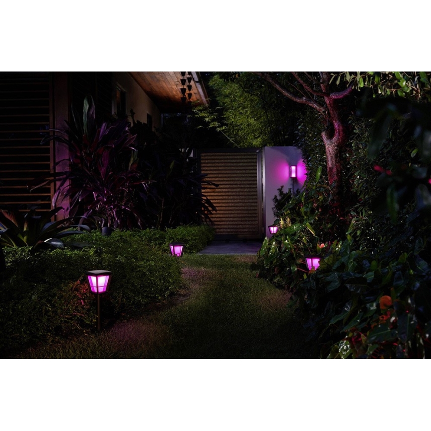 Philips - LED RGBW Zatemnitvena zunanja stenska svetilka Hue IMPRESS 2xLED/8W/24V 2000-6500K IP44