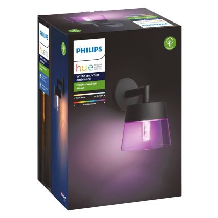 Philips - LED RGBW Zatemnitvena zunanja stenska svetilka Hue ATTRACT LED/8W/230V 2000-6500K IP44