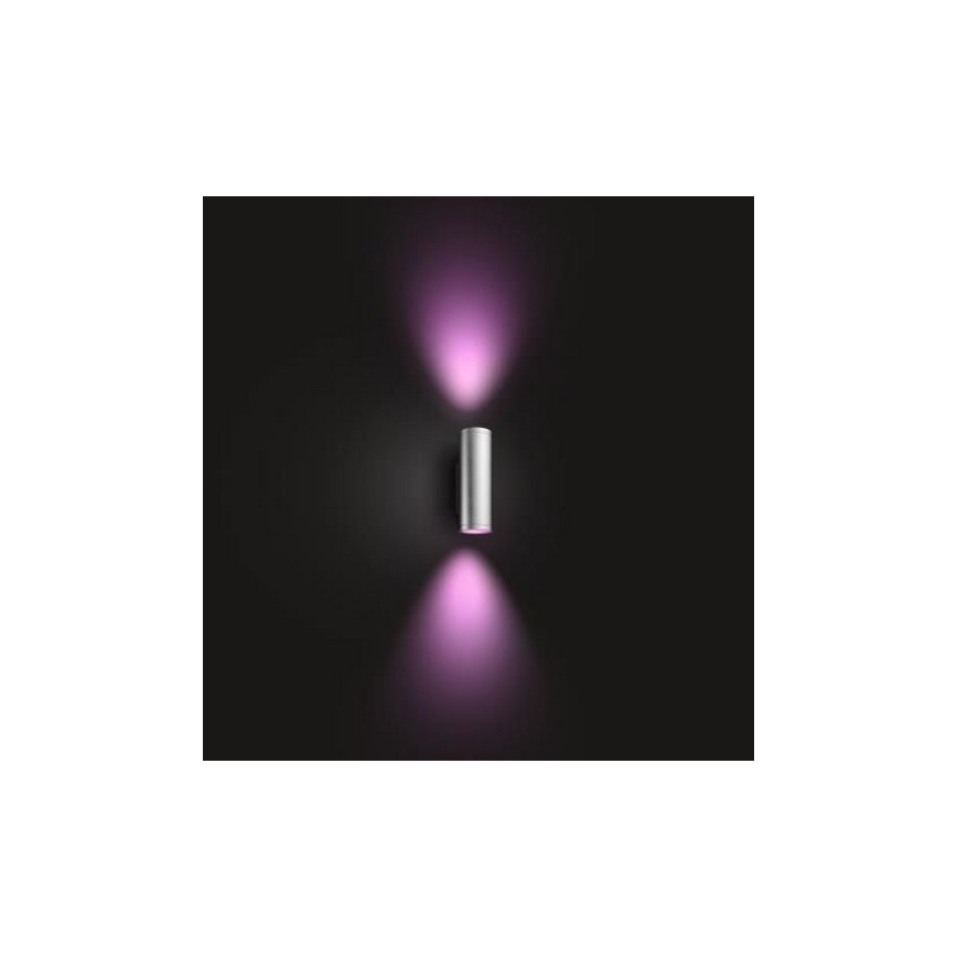 Philips - LED RGBW Zatemnitvena zunanja stenska svetilka Hue APPEAR 2xLED/8W/230V IP44