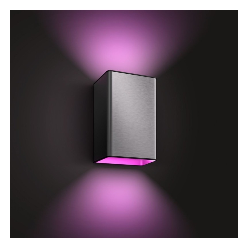 LED RGBW Zatemnitvena zunanja stenska svetilka Hue RESONATE 2xLED/8W/230V 2000-6500K IP44