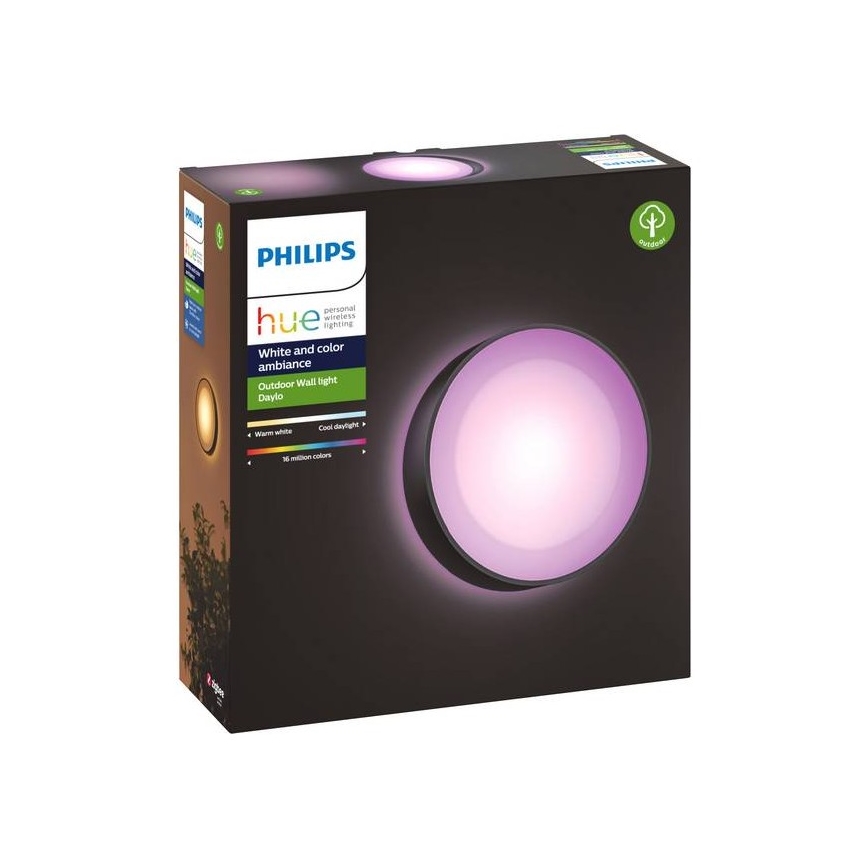 Philips - LED RGBW Zatemnitvena zunanja stenska svetilka Hue DAYLO LED/15W/230V 2000-6500K IP44