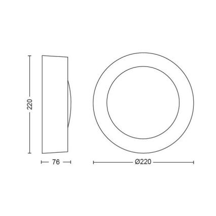 Philips - LED RGBW Zatemnitvena zunanja stenska svetilka Hue DAYLO LED/15W/230V 2000-6500K IP44