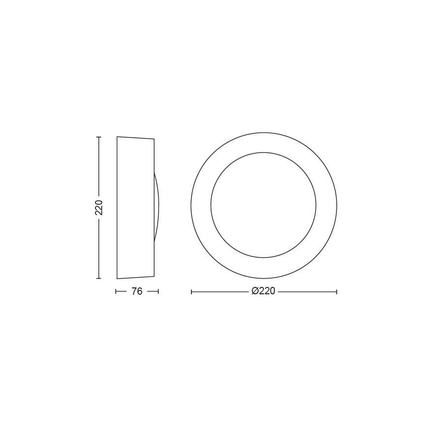 Philips - LED RGBW Zatemnitvena zunanja stenska svetilka Hue DAYLO LED/15W/230V 2000-6500K IP44